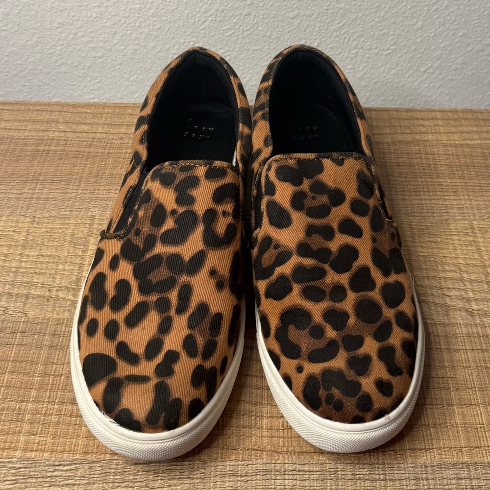 Leopard Cheetah Print Slip On Shoes